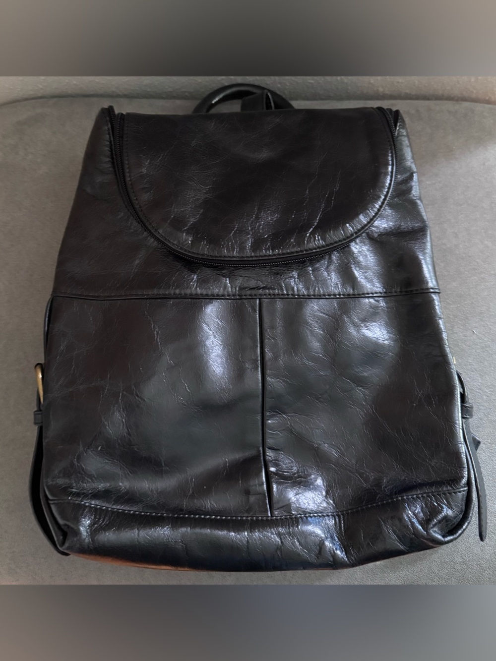 HOBO Black Leather Backpack